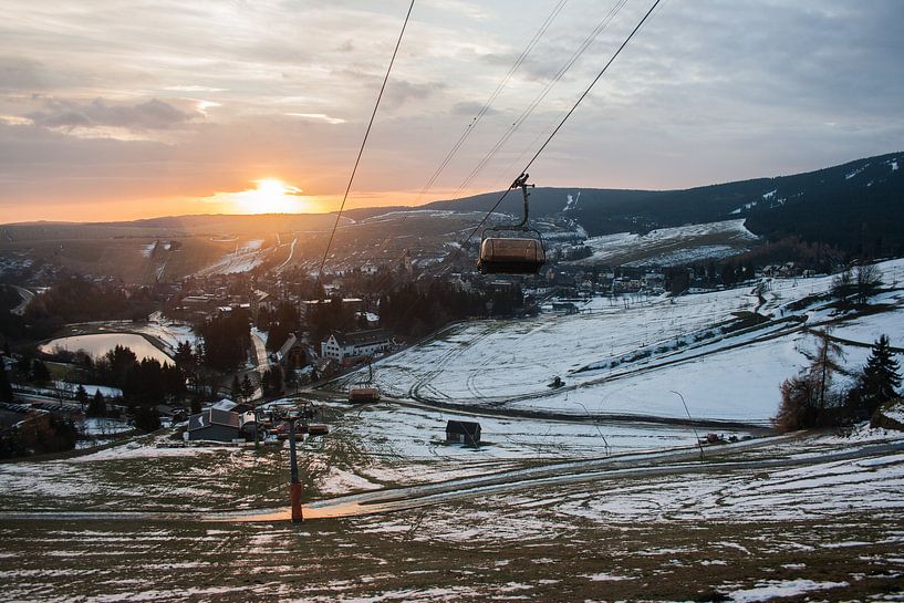 Sonnenaufgang in Oberwiesenthal by Martin Franke