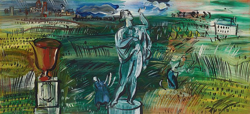 Raoul Dufy - The statue (circa 1942) by Peter Balan