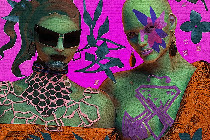 Popart portraits-power couples by Ton Kuijpers