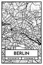 Berlijn - Stadsplattegrond ontwerp stadsplattegrond (Retro) van ViaMapia thumbnail