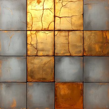 Textured Symmetry - Gold Balance