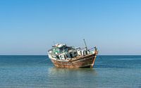 Dhow in de Arabische Zee van de kust van Oman van Jeroen Kleiberg thumbnail