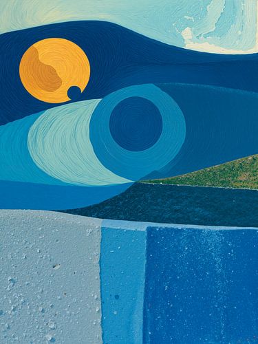 Modern Abstract. Maritiem Landschap in structuren