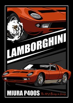 Lamborghini Miura P400S Car by Adam Khabibi