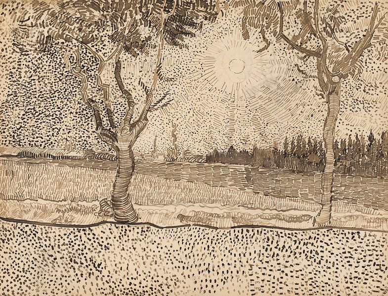 The road to Tarascon, Vincent van Gogh - 1888 by Het Archief