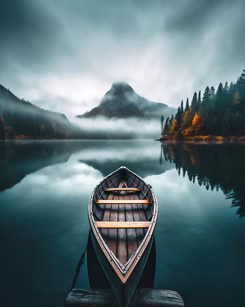 Boote im See von fernlichtsicht