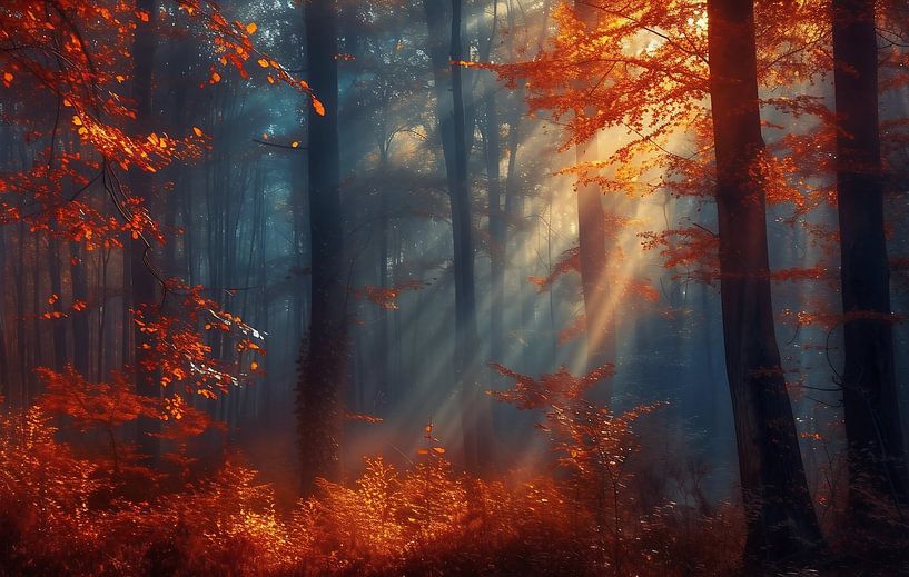 Magical autumn mornings in the forest by fernlichtsicht