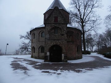 ST. Nicolaas kapel in de sneeuw