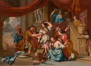 Achilles unter den Töchtern des Lycomedes entdeckt, Gerard de Lairesse von Meisterhafte Meister Miniaturansicht