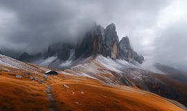 Autumnal mountain view