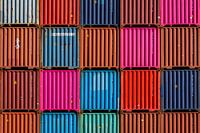 Gestapelde containers Rotterdam