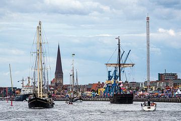 Segelschiffe auf der Hanse Sail in Rostock von Rico Ködder