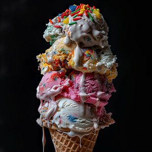 Cornet-Eis mit 4 Geschmacksrichtungen von The Xclusive Art