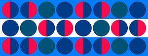 Moderne Blaue Kreis Geometrie Abstraktion