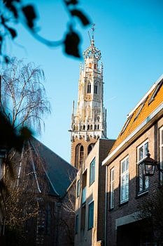 Vue sur la Bakenesserkerk à Haarlem