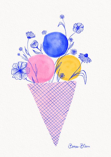 Eiscreme Blumen von Baroo Bloom