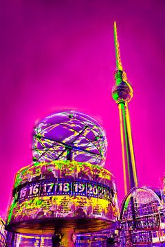 Berlijn Alexandeplatz III - kleurrijk & cool van Matthias Edition