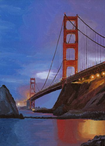 Schilderij Golde Gate Bridge San Fransisco