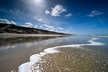 Plage Heemskerk côte vers wijk aan zee
