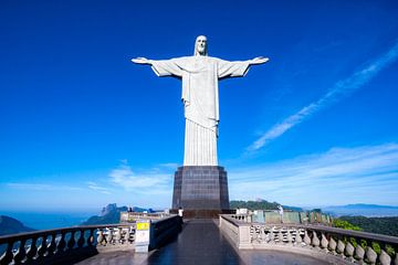 Het indrukwekkende Cristo Redentor, Rio de Janeiro van Martijn Mur