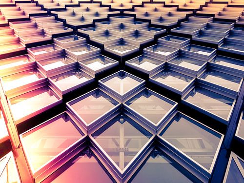 Abstracte Fotografie Glazen Gevel Modern Gebouw