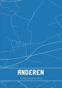 Blueprint | Map | Anderen (Drenthe) by Rezona