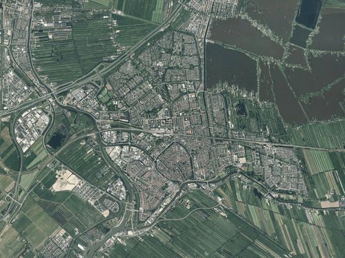 Luchtfoto van Gouda