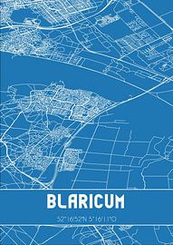 Blueprint | Carte | Blaricum (Noord-Holland) sur Affiches de lieux