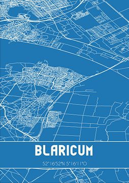 Blaupause | Karte | Blaricum (Noord-Holland) von Rezona