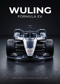 Vue de face du concept-car Wuling Formula EV sur Cross