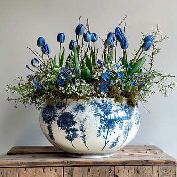 Sommerlicher Strauß für drinnen und draußen.