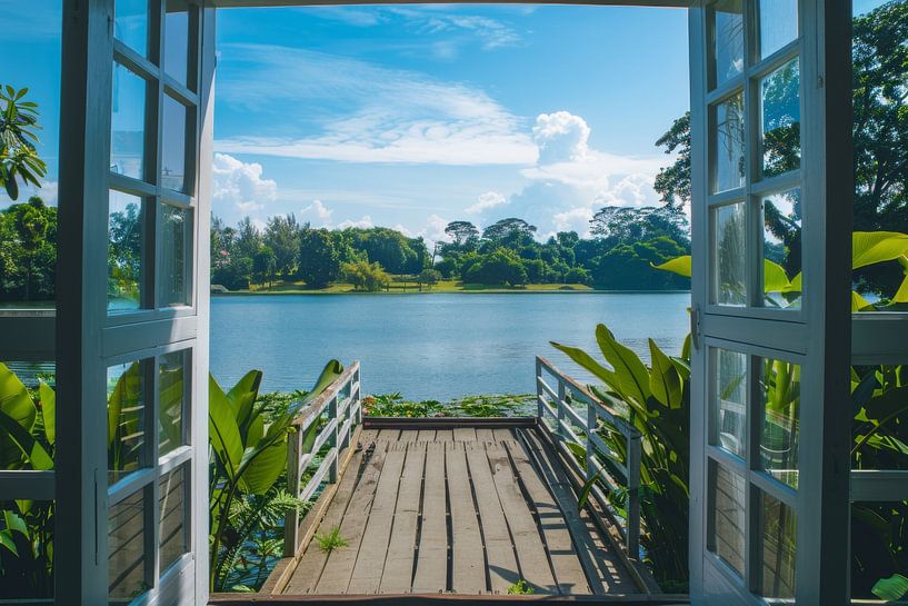 Window to seascape by Poster Art Shop