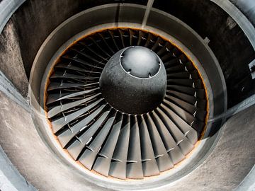 Aircraft engine of a Martinair MD-11F by Dennis Janssen