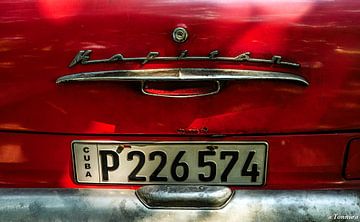 Cuba Number plate by Ton van den Boogaard