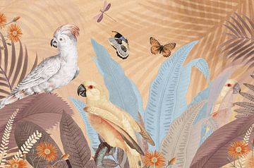 Art for kids - Jungle for parrots van Gisela- Art for You