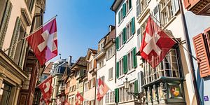 Augustinergasse dans la vieille ville de Zurich sur Werner Dieterich