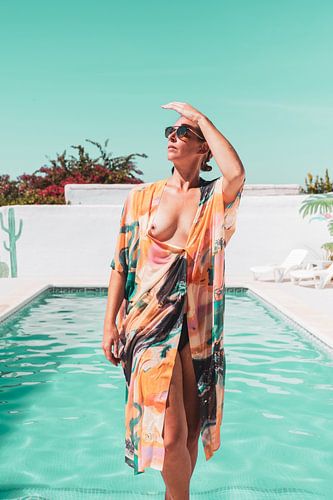 Sensual fine art by the pool