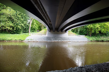 View under the bridge onto the Hase