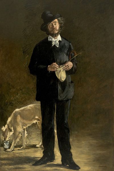 Der Künstler - Porträt von Marcellin Desboutin, Édouard Manet von Meisterhafte Meister