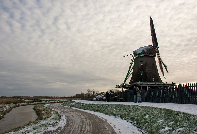 Winter landscape at Zaanse Schans by Zaankanteropavontuur