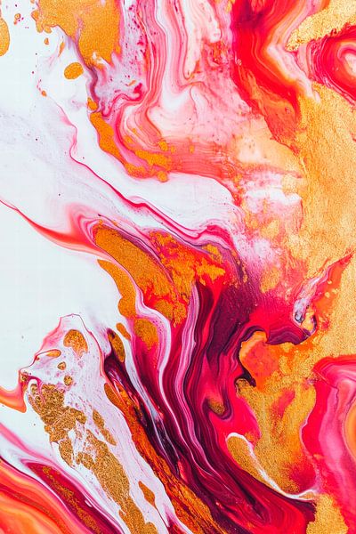 Farbige Aquarellmischung – Abstrakt von Poster Art Shop