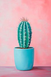 Kaktus im Topf von Poster Art Shop