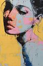 Vrouw van Abstract Schilderij thumbnail