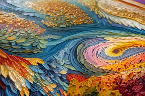 schilderachtige abstracte herfst