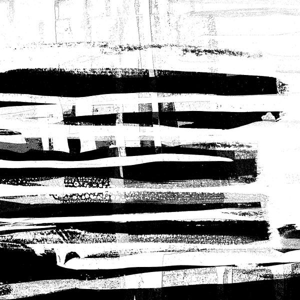 Stripes black white by Claudia Gründler