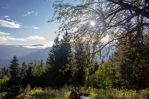 Uitzicht over de Oostenrijkse bergen in Karinthië.