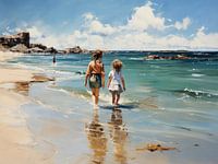 kinderen aan zee met Jozef Israëls
