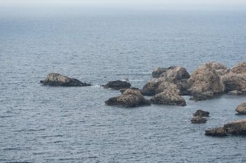 The rocks at the coastal line of Manikata (Malta) by Werner Lerooy