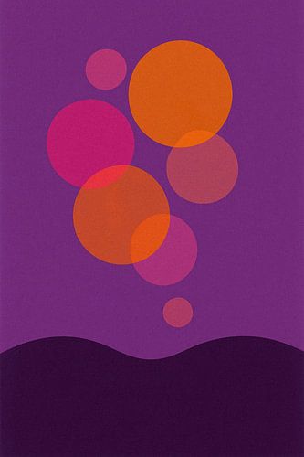 Abstract Luchtbellen boven Zee