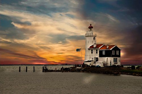 Lighthouse "Het Paard van Marken" in the Netherlands